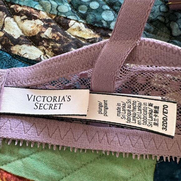 NWOT Vintage Rose Incredible Lightly-Lined Lace Plunge Bra Size 32DD - Picture 5 of 6